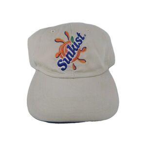 Sunkist Soda Pop Baseball Style Hat Vintage 1990s  Adjustible Strap NOS